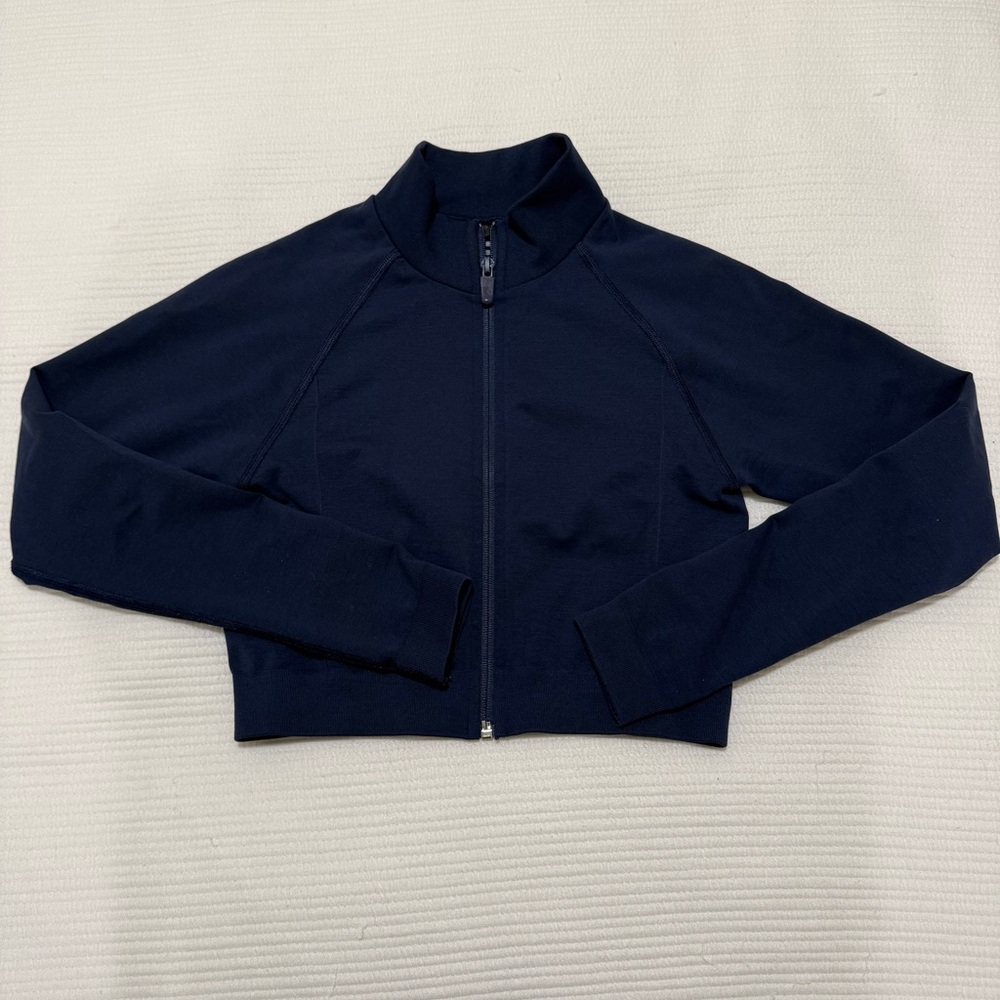Alphalete Women's Dark Blue Bomber Jacket